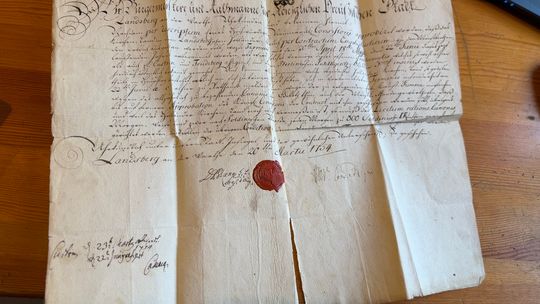 Dokument z gorzowskiego archiwum odnaleziony w Świeradowie-Zdroju