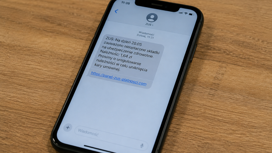 Dostałeś SMS od ZUS? Jeden błąd może kosztować Cię utratę pieniędzy