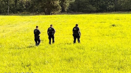 Drony, śmigłowiec i psy służbowe w akcji. Poszukiwania nie ustają