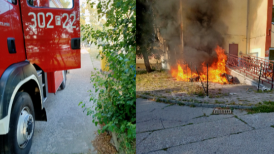 Gorzów: Strażnicy miejscy zapobiegli tragedii! Pożar pod akademikiem