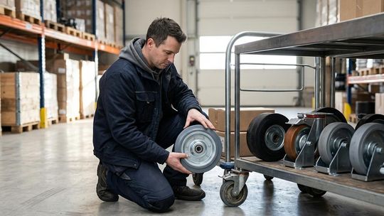 Jak wybrać kółka do wózka transportowego? Poradnik krok po kroku