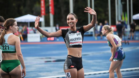 Marika Majewska na podium mistrzostw Polski