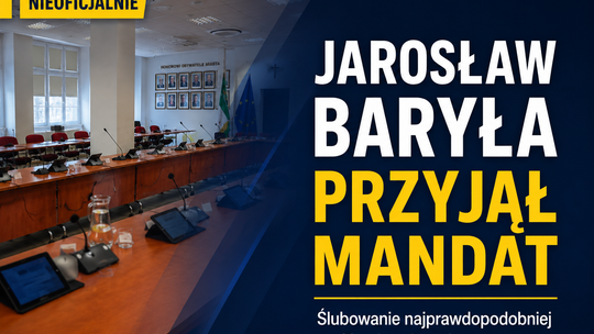 Nie będzie vacatu w Radzie Miasta. Jarosław Baryła obejmie mandat radnego.