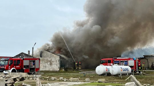 Ogromny płomień w podgorzowskiej miejscowości