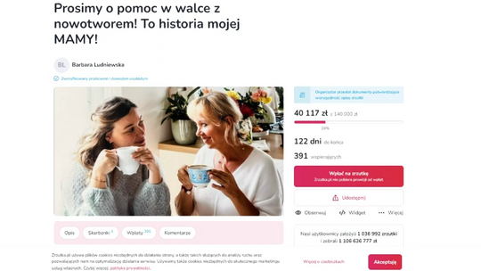 Ona zawsze pomagała innym, a teraz sama potrzebuje pomocy. Trwa zbiórka na lek ratujący życie