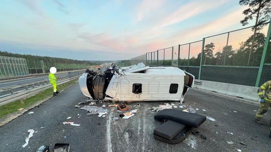 Poważny wypadek na autostradzie A2