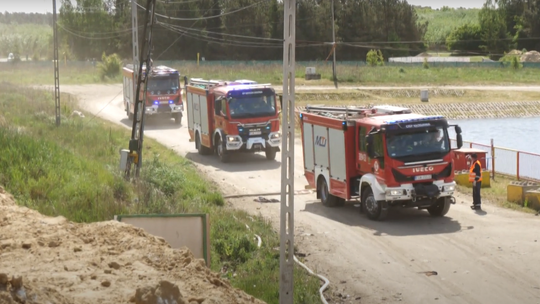 Pożar na wysypisku odpadów w Chróściku!