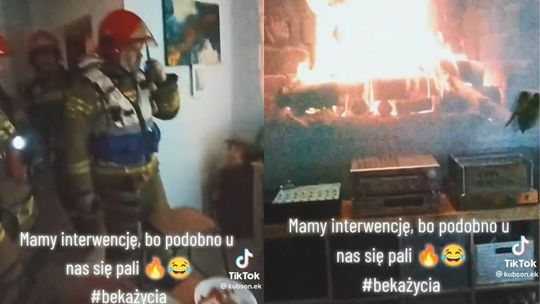 Gorzów. Rozbawieni gorzowscy strażacy: okazało się, że nie było pożaru! [wideo]