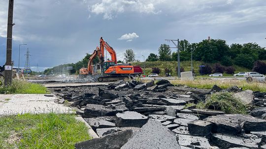 Utrudniony ruch przy budowie ronda Gdańskiego