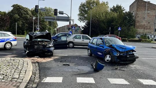 Wypadek na jednym z gorzowskich skrzyżowań