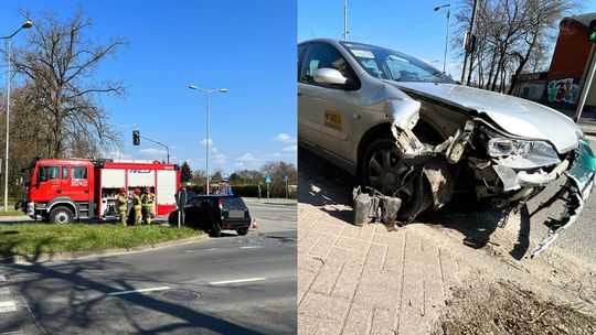 Wypadek na skrzyżowaniu. Utrudnienia w ruchu