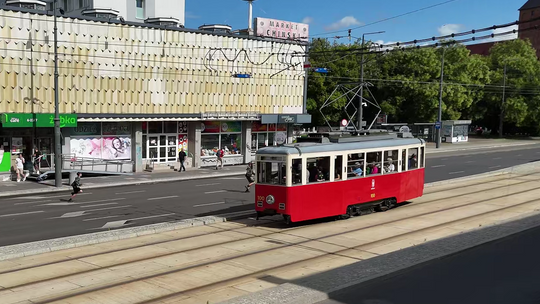 Zabytkowe tramwaje wyjechały na ulice Gorzowa