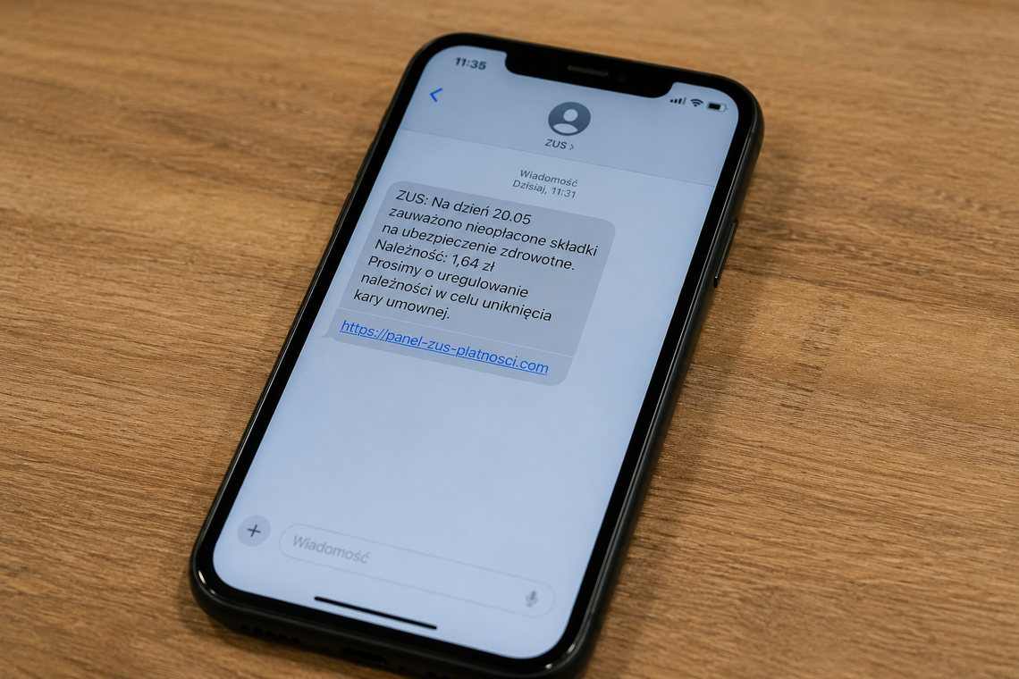 Dostałeś SMS od ZUS? Jeden błąd może kosztować Cię utratę pieniędzy