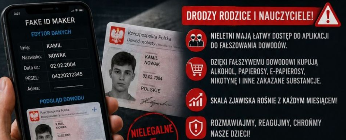 Fałszywy dowód w telefonie. Szkoła ostrzega przed nowym zagrożeniem Fałszywy dowód w telefonie. Szkoła ostrzega przed nowym zagrożeniem