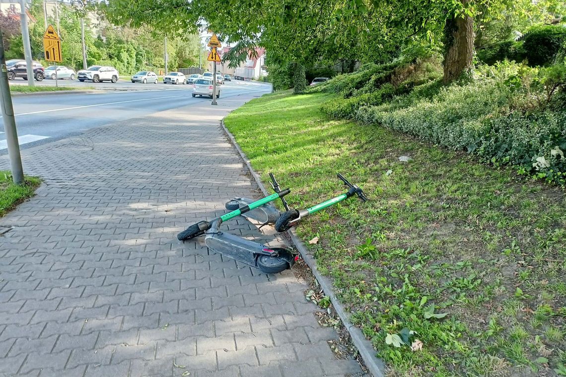 Gorzów. Nie sprawdziły się koperty do parkowania hulajnóg