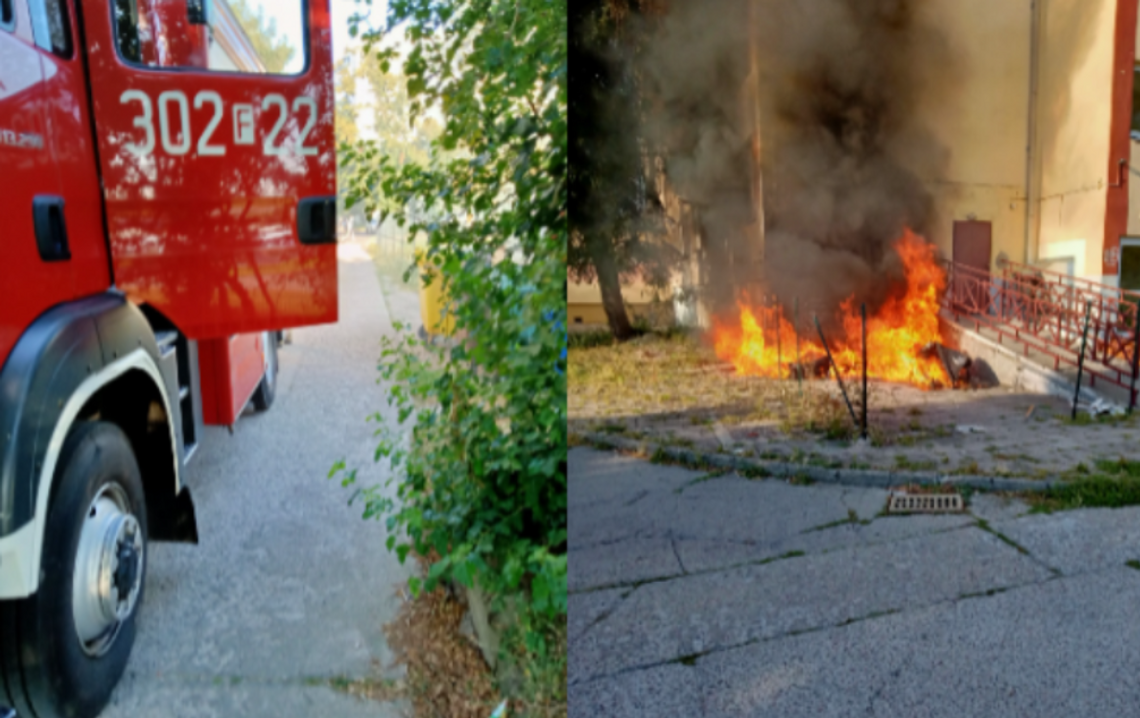 Gorzów: Strażnicy miejscy zapobiegli tragedii! Pożar pod akademikiem