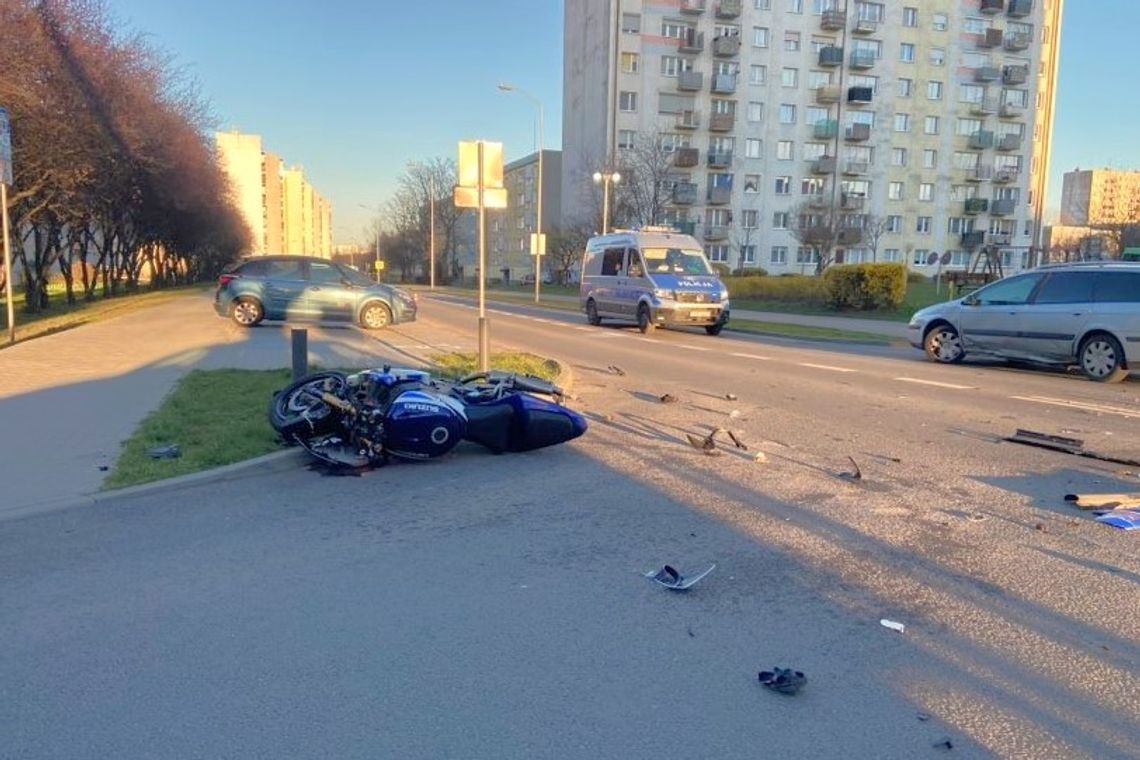 Gorzów. Wypadek z udziałem motocyklisty