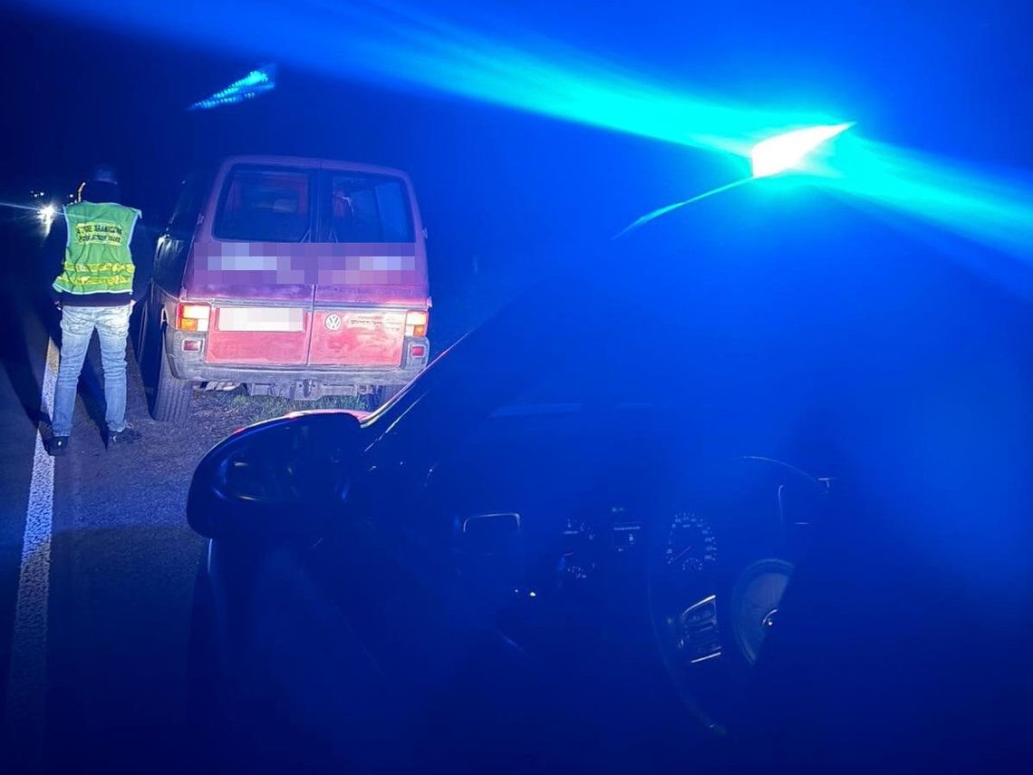 Jechał całą szerokością drogi. Funkcjonariusze od razu zareagowali