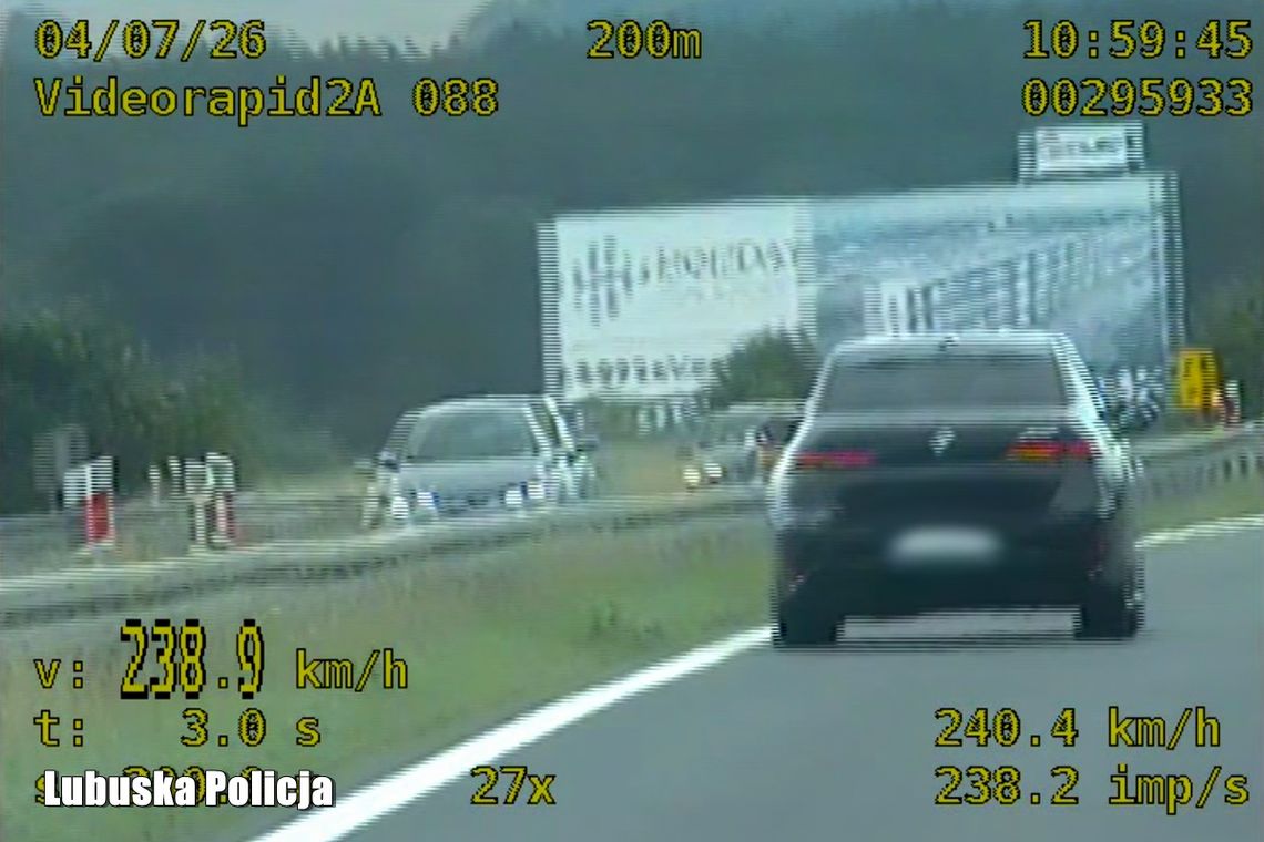 Kierowca BMW przesadził na S3. Kontrola zakończyła się mandatem Kierowca BMW przesadził na S3. Kontrola zakończyła się mandatem