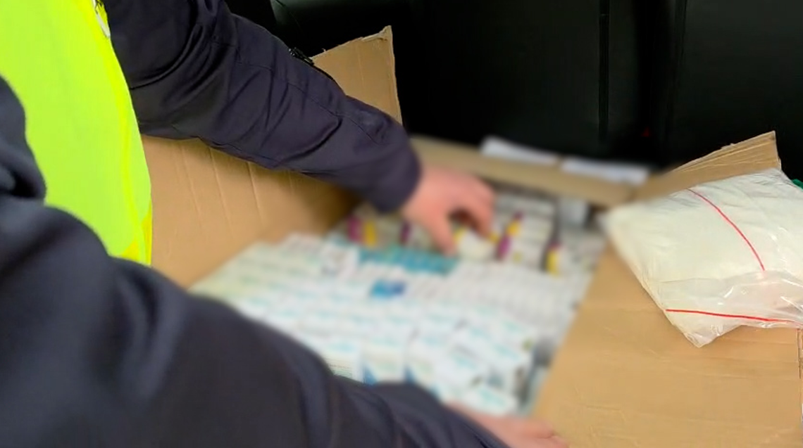 Kontrola na trasie w Lubuskiem. Służby mówią o dużej wartości zabezpieczenia