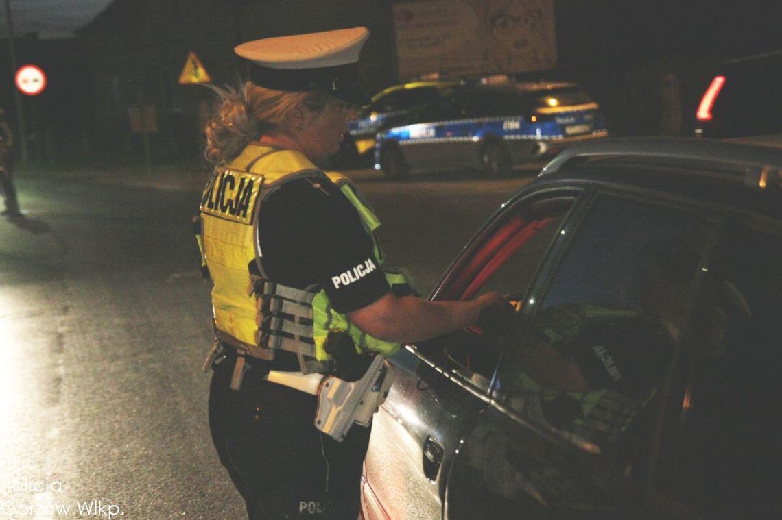 Kontrola trzeźwości w Gorzowie. Wpadli bez uprawnień, z alkoholem i narkotykami