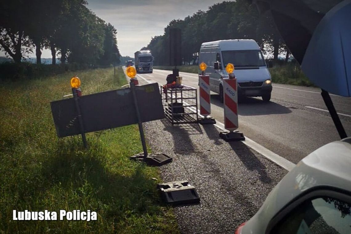 Mając ponad promil alkoholu „regulował” ruchem na krajówce