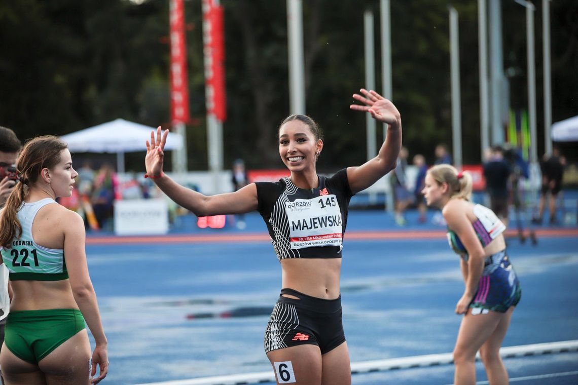 Marika Majewska na podium mistrzostw Polski