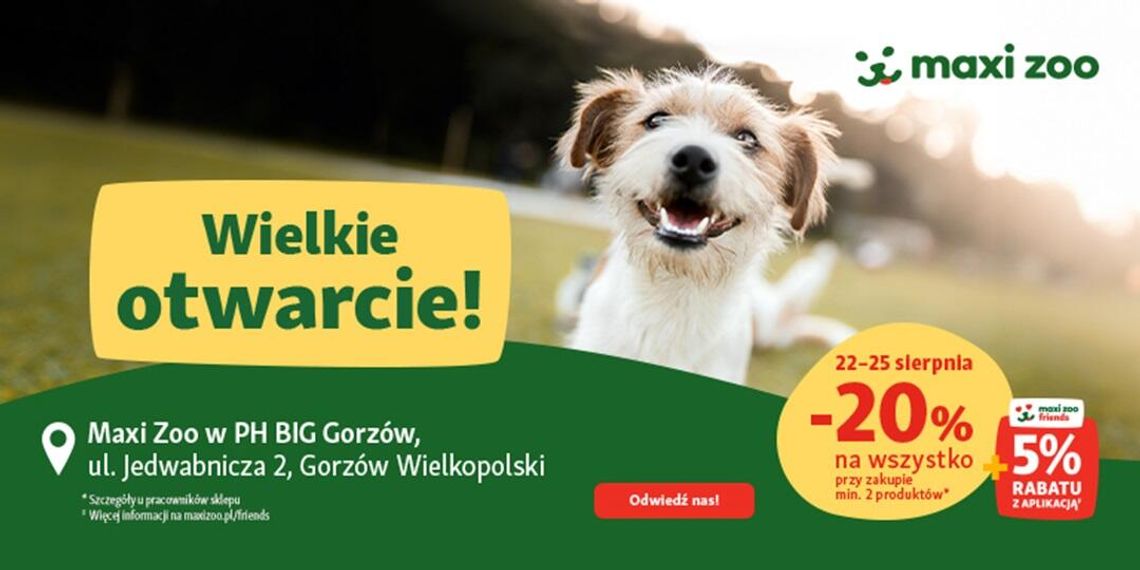 Maxi Zoo otwiera drugi sklep w Gorzowie Wielkopolskim