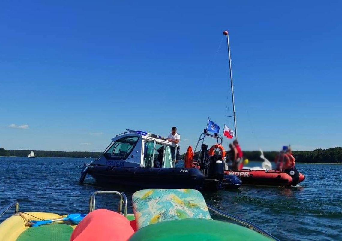 Na jeziorze wywróciła się łódź