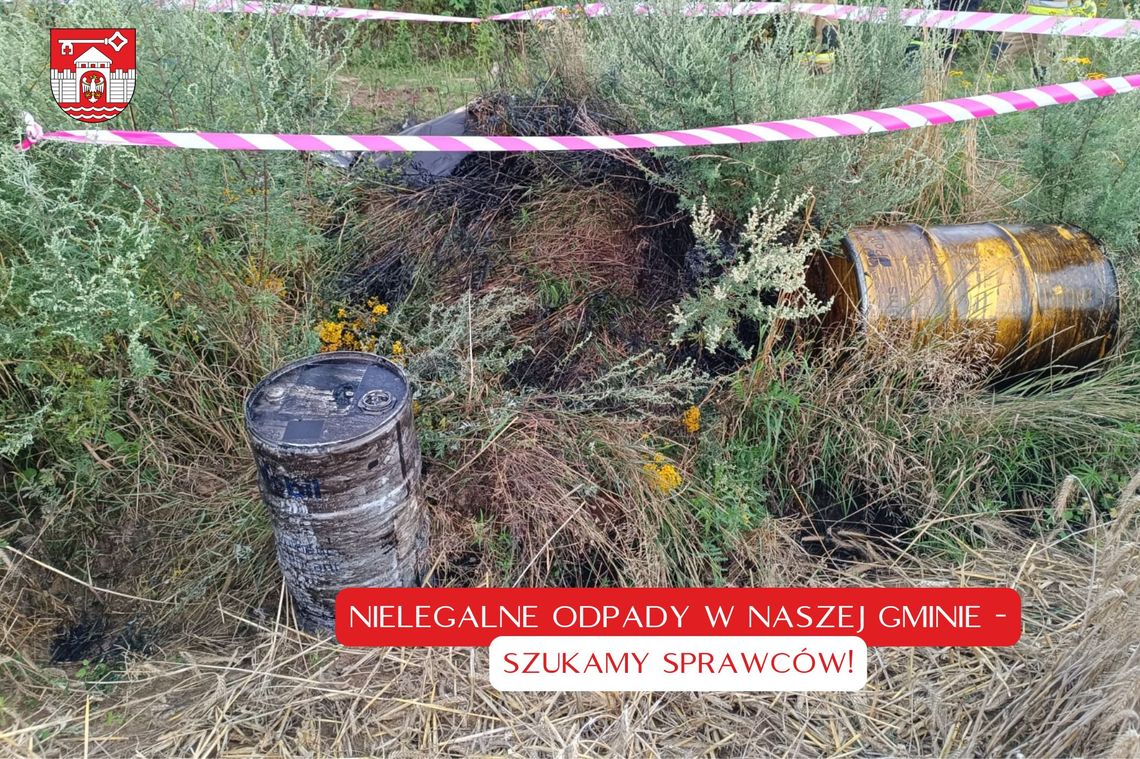 Niebezpieczne odpady porzucone w gminie Santok. Interweniowały służby ratunkowe