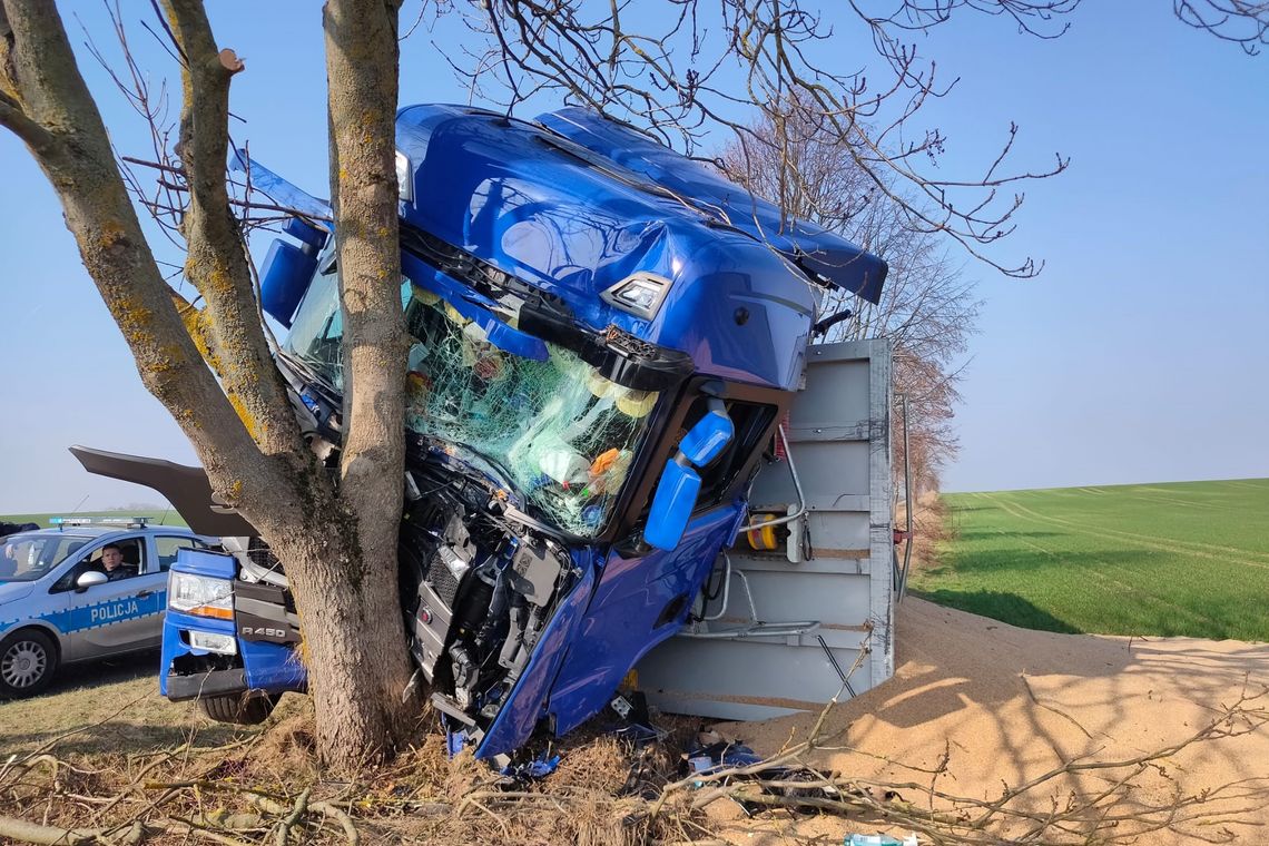 Niebezpieczny wypadek niedaleko Międzyrzecza