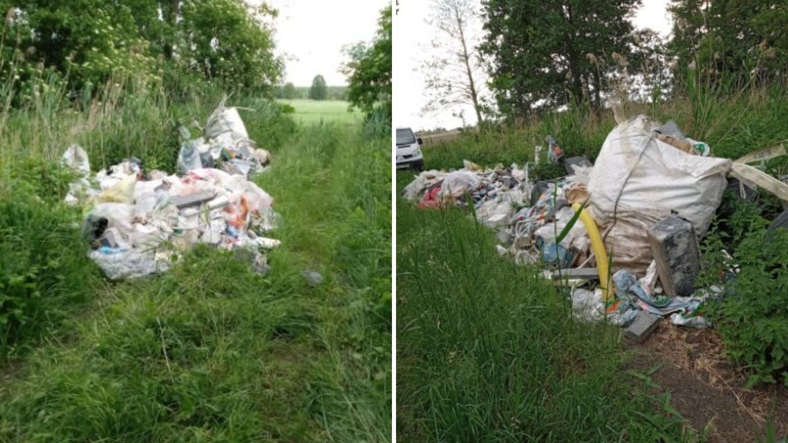 Nielegalne wysypisko śmieci w Deszcznie!