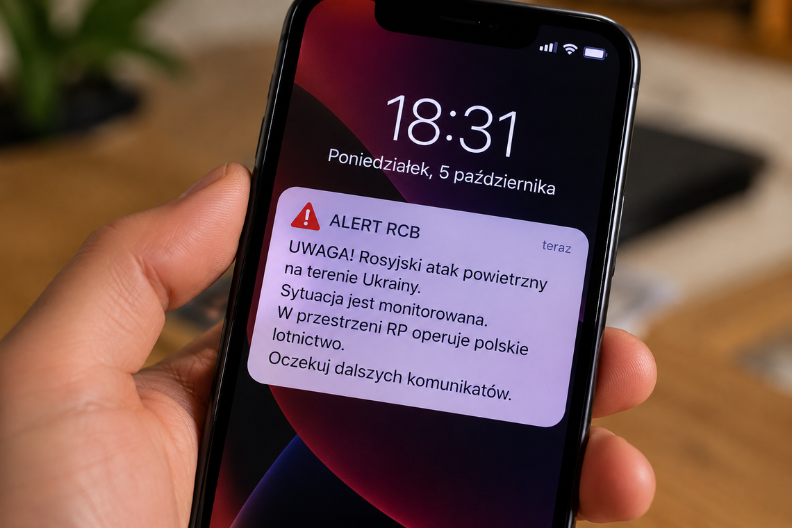 Niepokojący Alert RCB na telefonach mieszkańców Gorzowa. Jest oficjalny komunikat Niepokojący Alert RCB na telefonach mieszkańców Gorzowa. Jest oficjalny komunikat