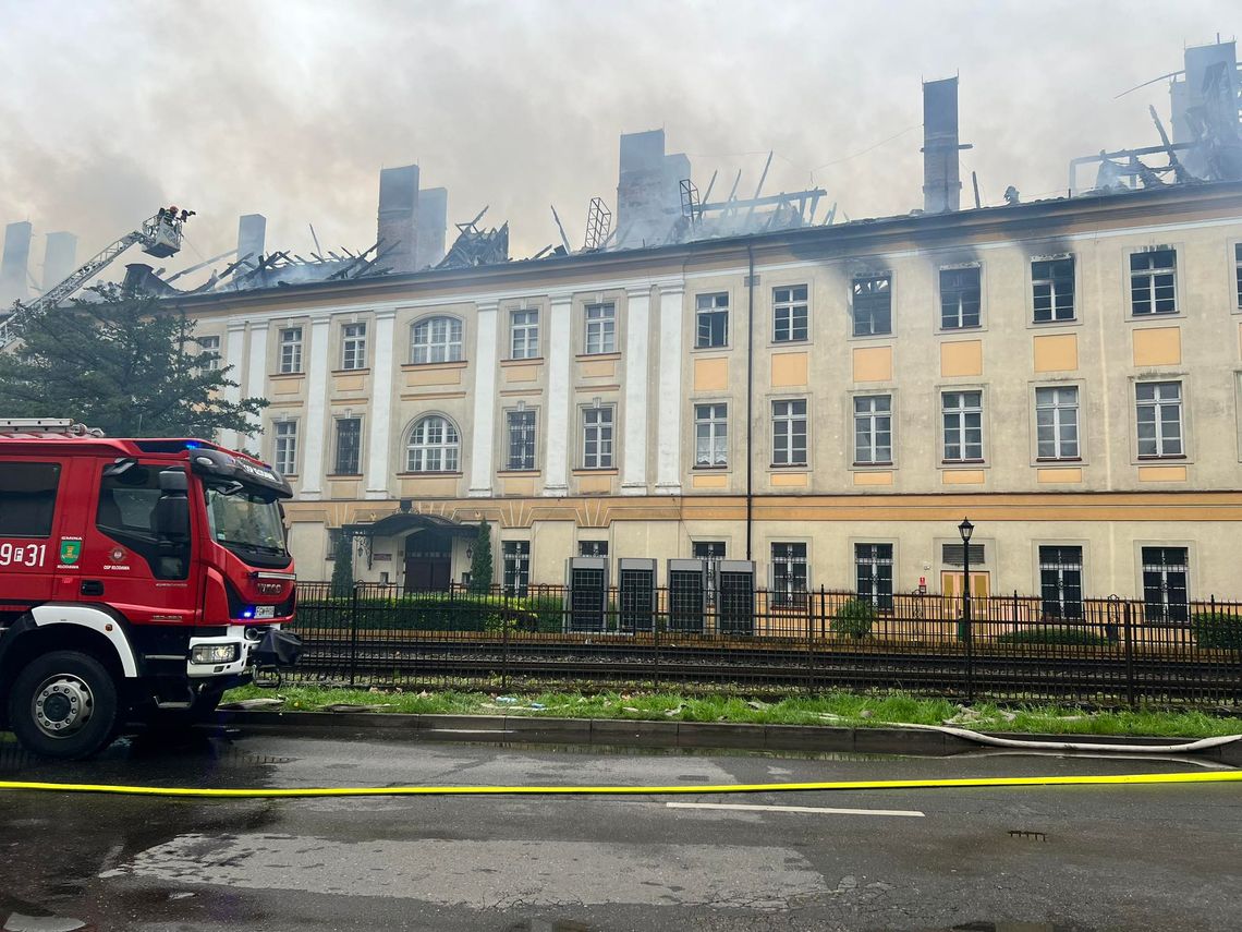 Ogromne straty. Pożar akademii gorzowskiej [1]