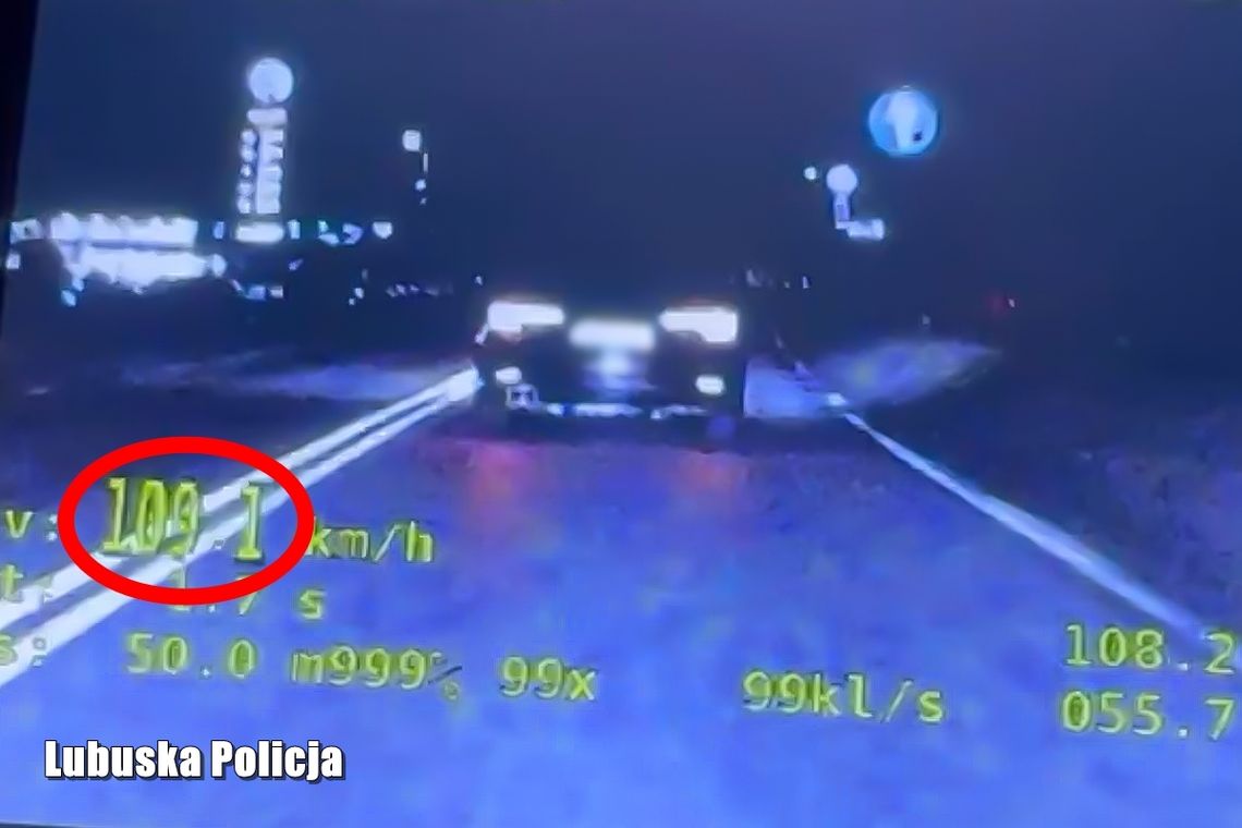 Pędził Audi 109 km/h ulicami Słubic – stracił prawo jazdy i dostał surowy mandat