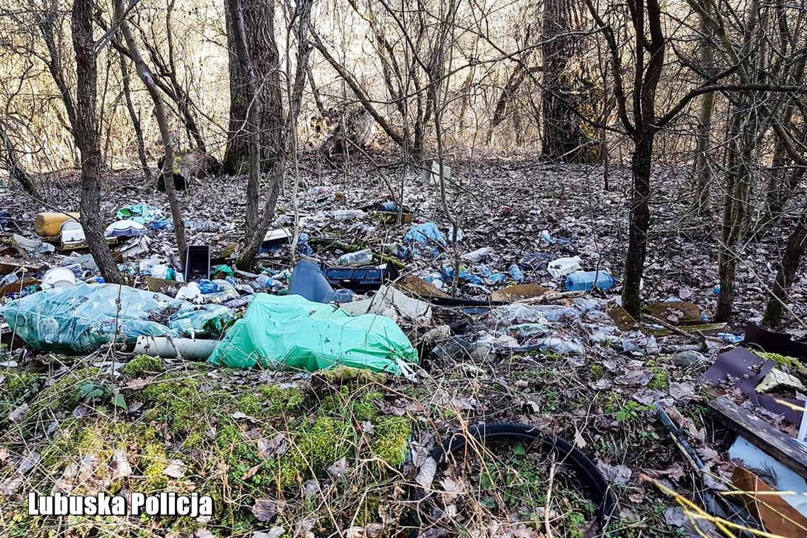 Pod osłoną drzew pozbywają się odpadów. Policja ostrzega przed konsekwencjami