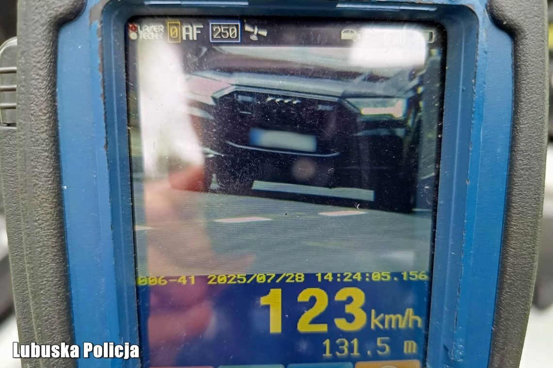 Ponad 120 km/h tam, gdzie można 40. Policja nie miała litości
