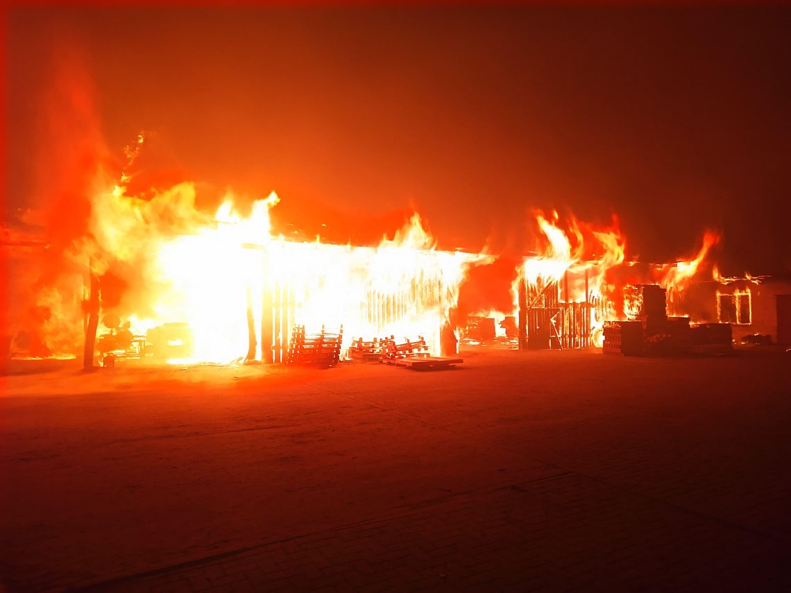 Pożar tartaku w okolicy Gorzowa