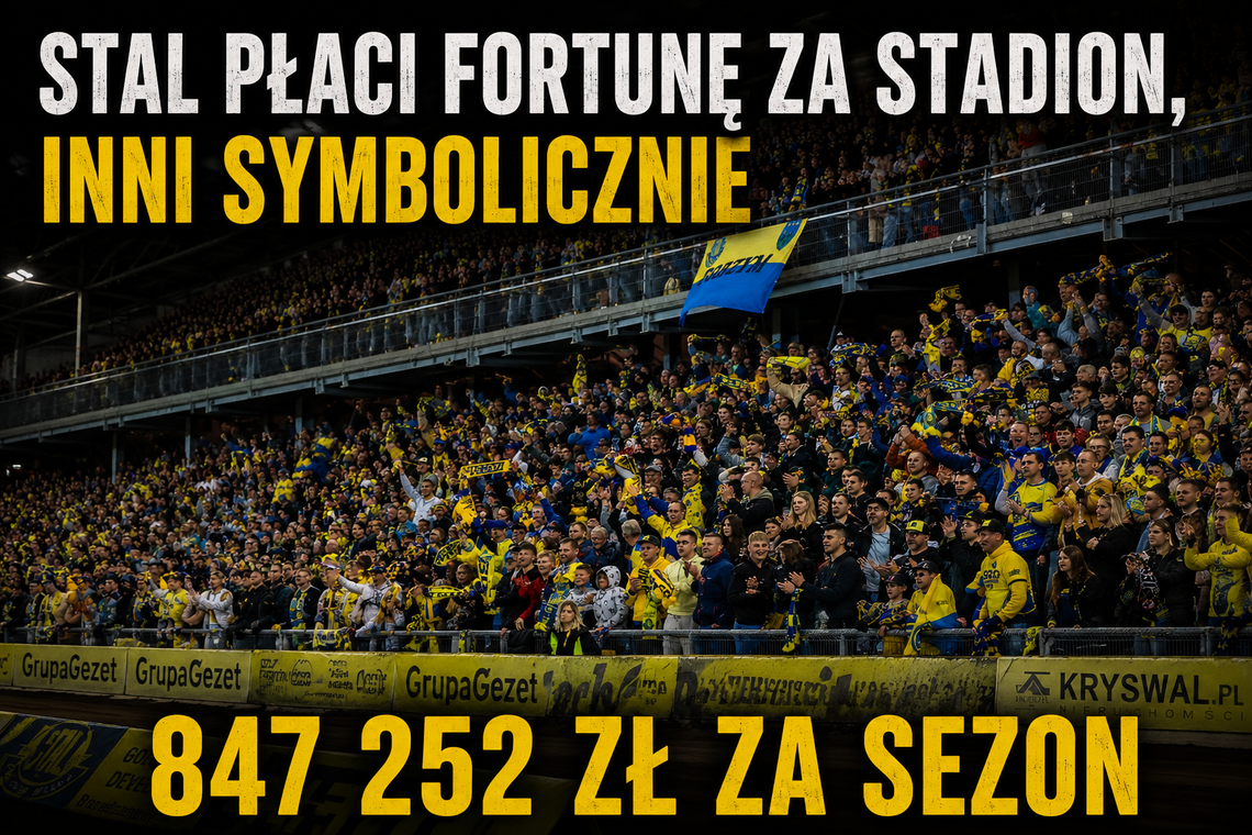 Stal płaci fortunę, inni symbolicznie. Ujawniamy skalę nierówności w opłatach za stadiony Stal płaci fortunę, inni symbolicznie. Ujawniamy skalę nierówności w opłatach za stadiony