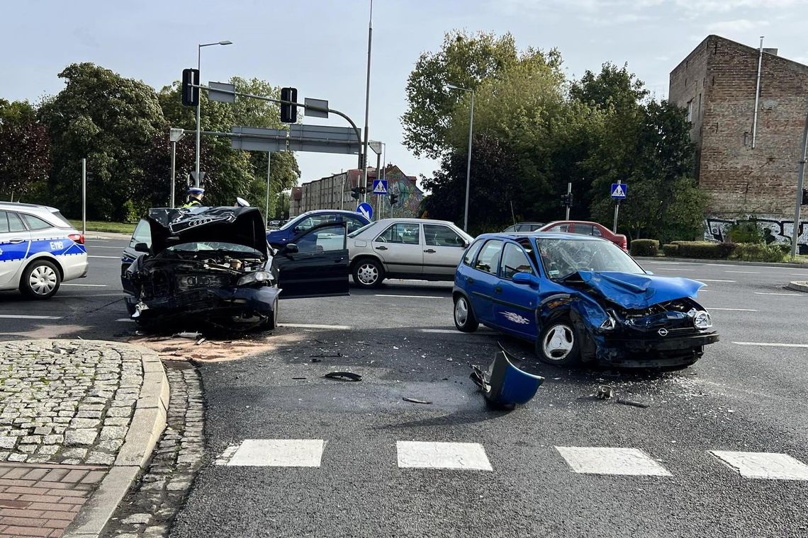 Wypadek na jednym z gorzowskich skrzyżowań