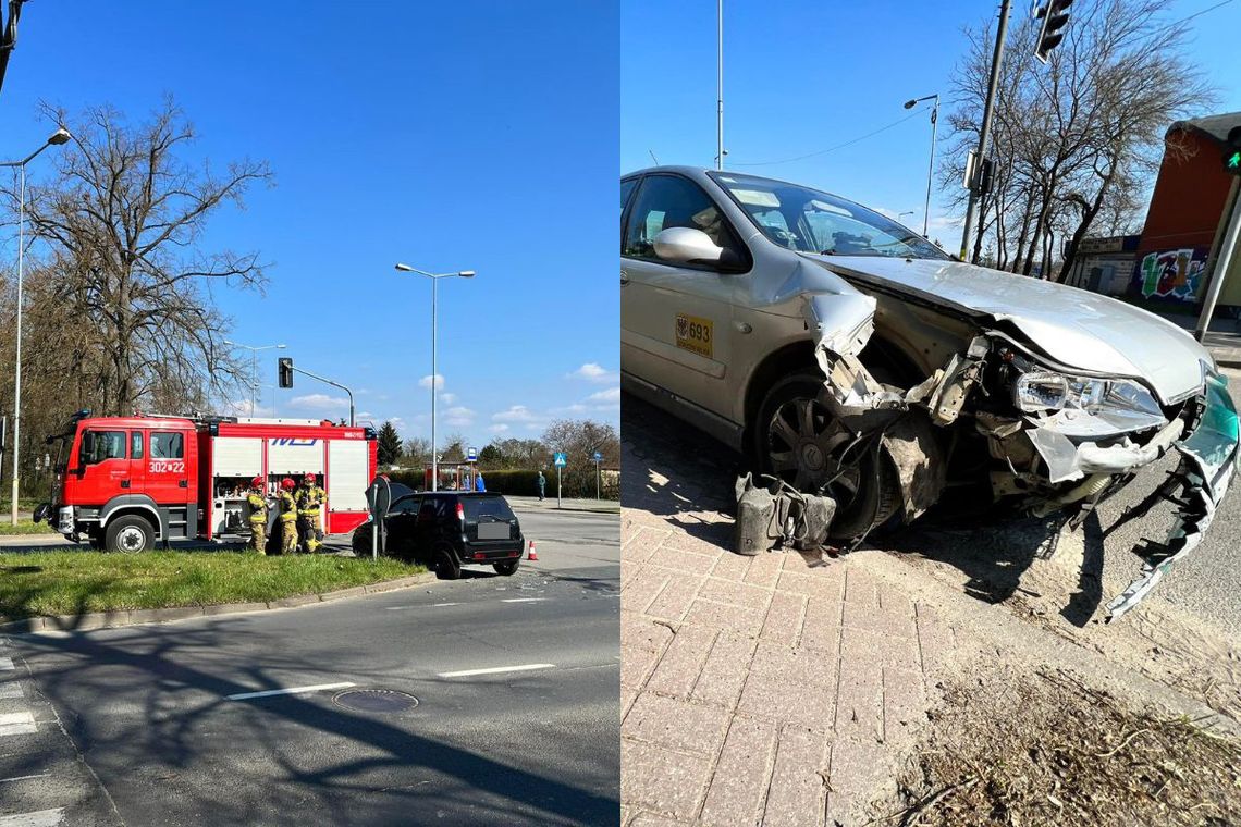 Wypadek na skrzyżowaniu. Utrudnienia w ruchu