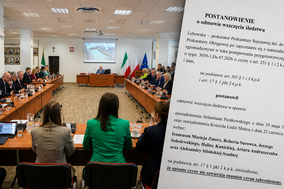 Zarzuty wobec radnych KO okazały się bezpodstawne. Prokuratura odmówiła wszczęcia śledztwa Zarzuty wobec radnych KO okazały się bezpodstawne. Prokuratura odmówiła wszczęcia śledztwa