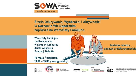 Iskierka wiedzy – zabawy z elektrycznością – warsztaty familijne