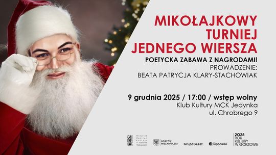 Mikołajkowy Turniej Jednego Wiersza Mikołajkowy Turniej Jednego Wiersza