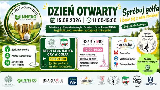 Najbardziej rodzinna sobota tego lata: golf, atrakcje dla dzieci i pilates na polu golfowym