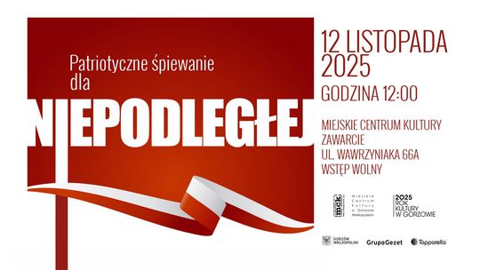 Patriotyczne śpiewanie dla Niepodległej Patriotyczne śpiewanie dla Niepodległej