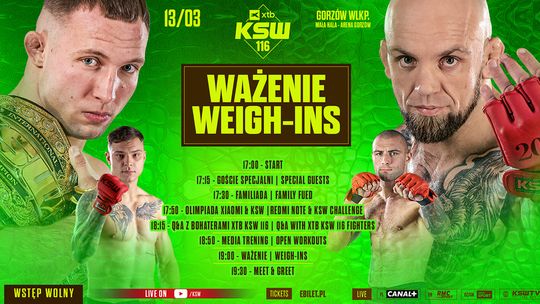 Strefa fana i ważenie przed KSW