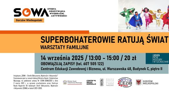Superbohaterowie ratują świat - warsztaty familijne