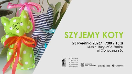 Szyjemy koty - warsztaty dla dzieci