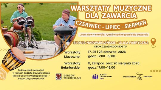 Warsztaty muzyczne dla Zawarcia – lato 2026